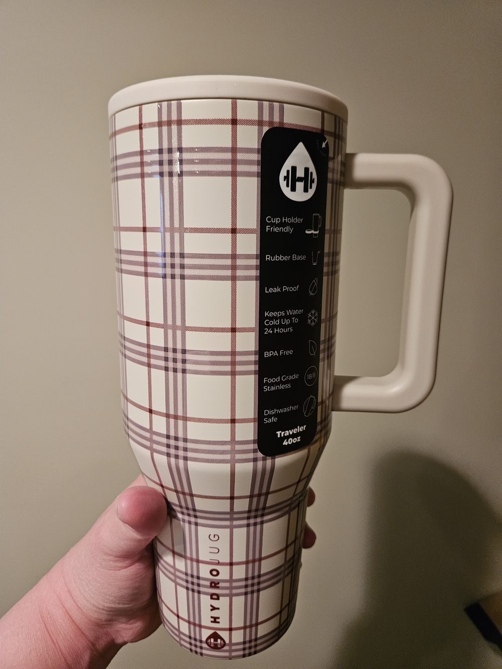 HydroJug Plaid 40oz Insulated Travel Mug - Blair